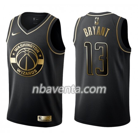 Camiseta Hombre Washington Wizards Thomas Bryant 13 Nike Negro Golden Edition Swingman